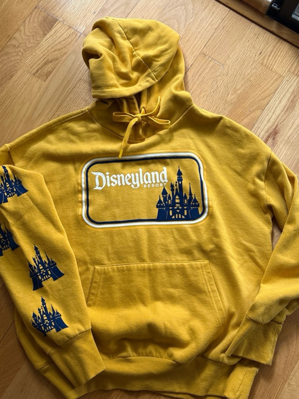 Disneyland Resort Men’s Yellow Crewneck Hoodie